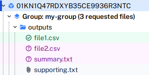 Request file post-approval
